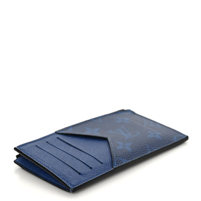 Louis Vuitton Monogram Taiga Coin Card Holder Cobalt 4 of 6