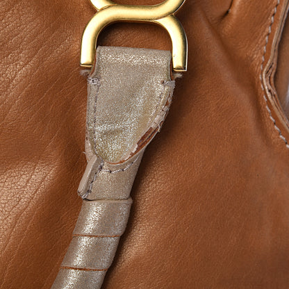 Chloe Metallic Calfskin Medium Marcie Satchel Brown 14 of 24