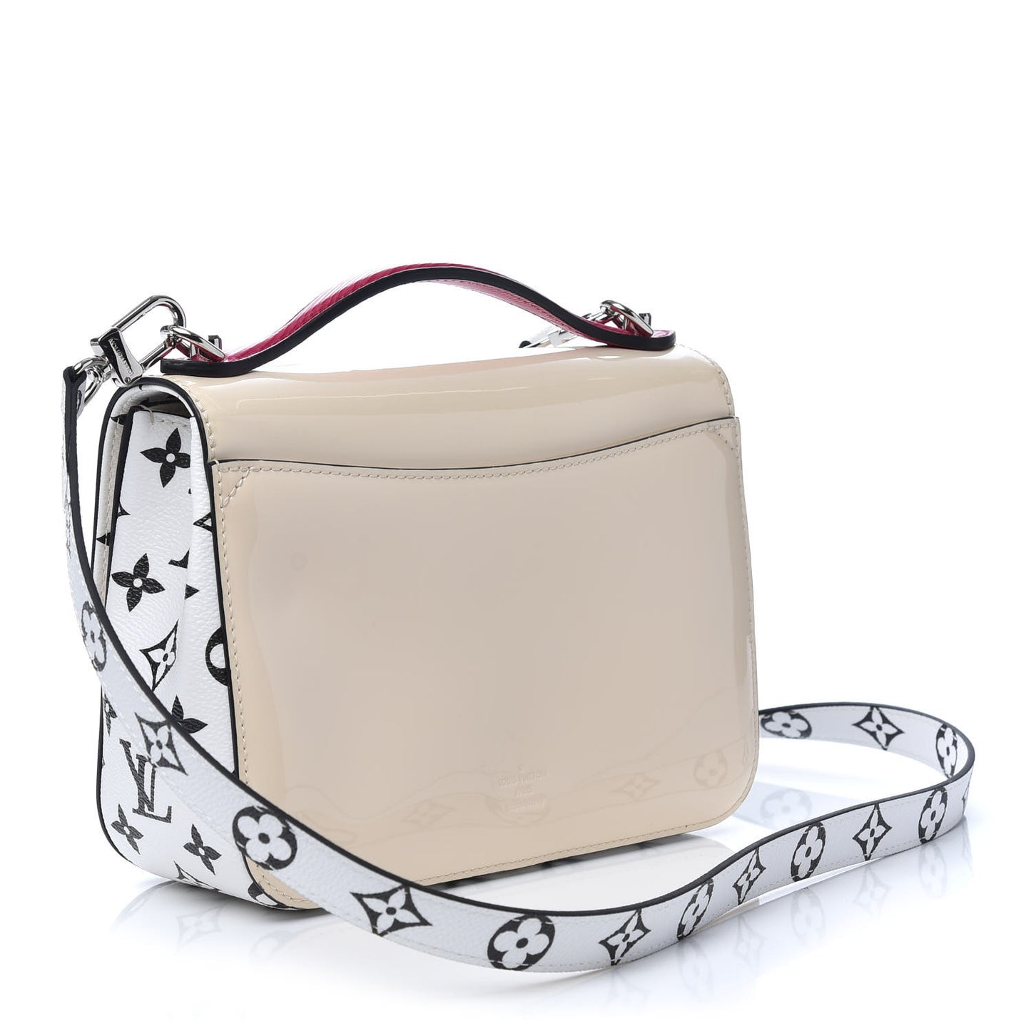 Patent Calfskin Monogram Cherrywood BB Creme