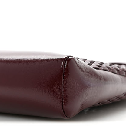 Chanel Shiny Lambskin Patent Calfskin Quilted Mini 31 Shopping Bag Dark Burgundy 10 of 10
