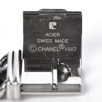 Chanel Stainless Steel Lambskin 20mm Chain Premiere Quartz Watch M 6 of 8