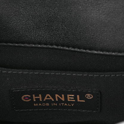 Chanel Lambskin Quilted Mini Graphic Flap Bag Red Black 5 of 9