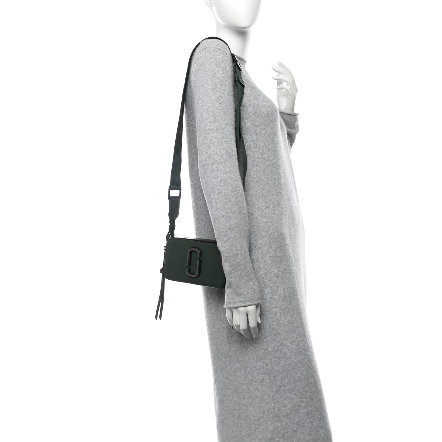 Saffiano Small Snapshot Camera Bag Olive Green