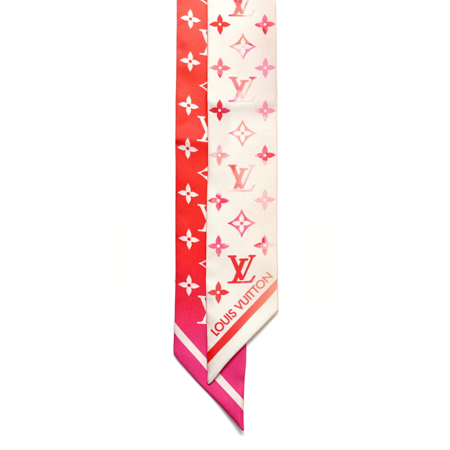 Louis Vuitton Silk Monogram Sunrise Aquarelle Nano Bandeau Pink 2 of 3