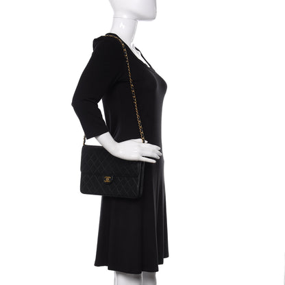Chanel Lambskin Quilted Medium Single Flap Black 2 of 11