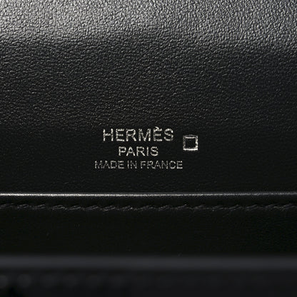 Hermes Shiny Alligator Matte Alligator Mini Sac Roulis Black 6 of 9