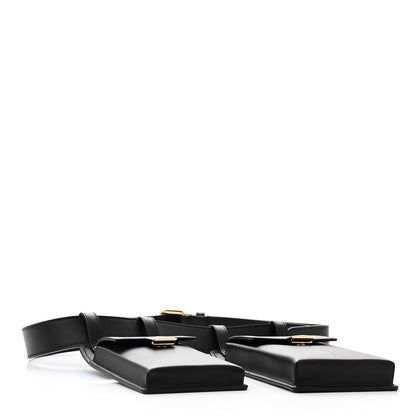 Fendi Calfskin Multi Pocket Belt Black 4 of 12