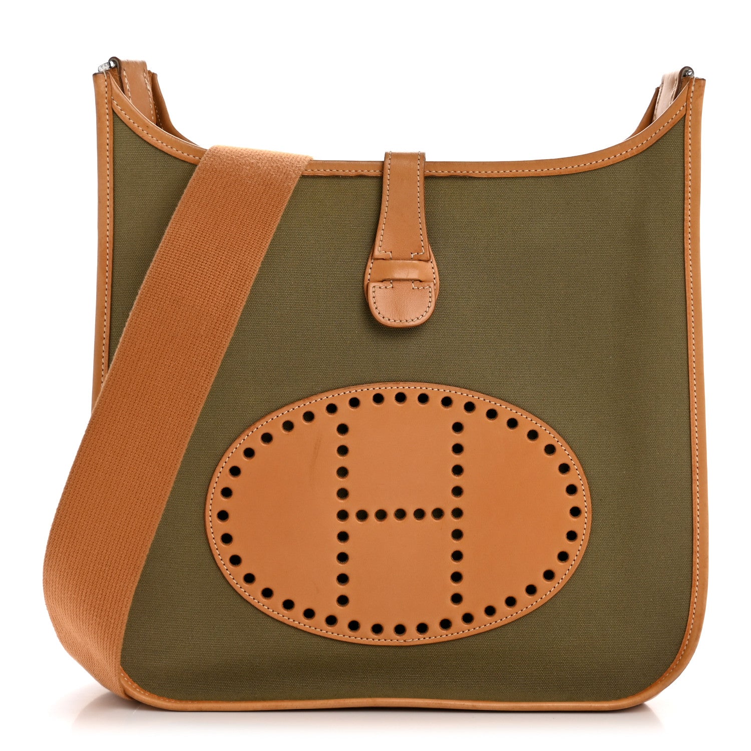 Hermes Chamonix Natural Vert Miliatire Evelyne II GM Chartreuse 1 of 13
