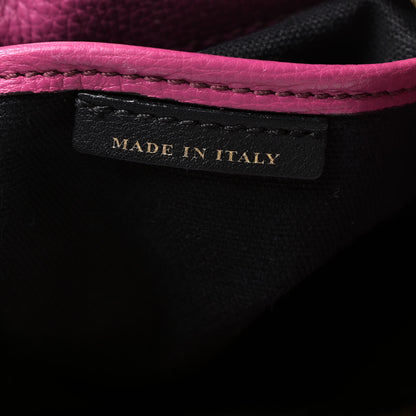 Burberry Grainy Calfskin House Check Small Banner Tote Brilliant Fuchsia 6 of 14