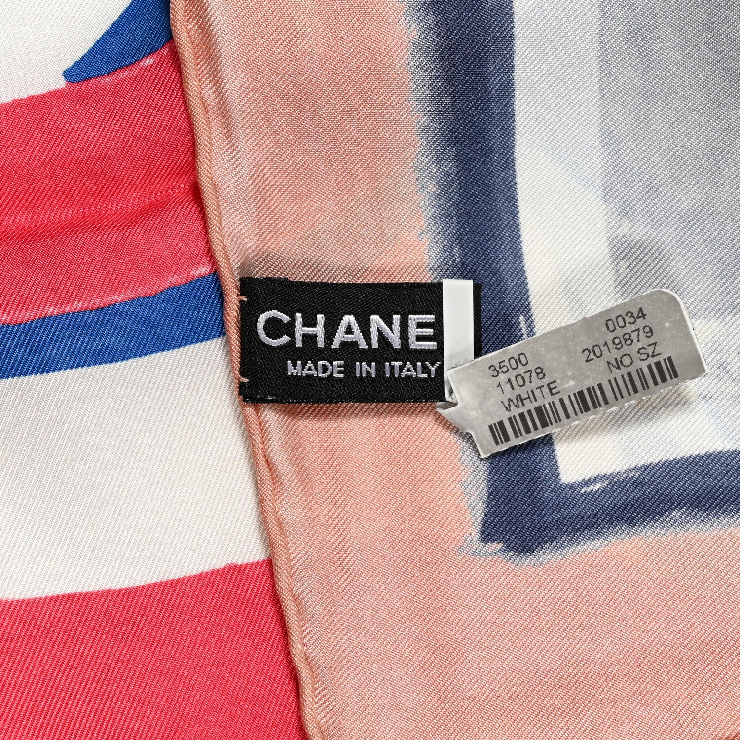 Chanel Cotton Coco Cuba Square Scarf Pink 3 of 3