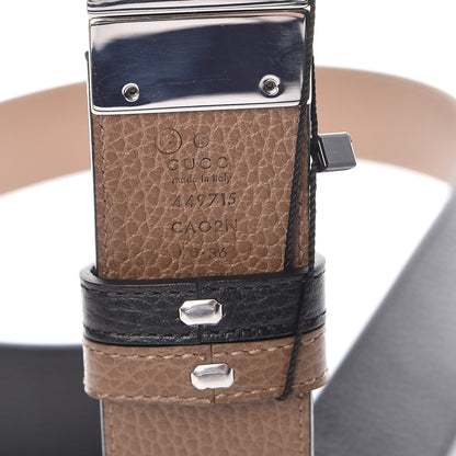 Gucci Calfskin 1973 Reversible Belt 90 36 Black Brown 8 of 11