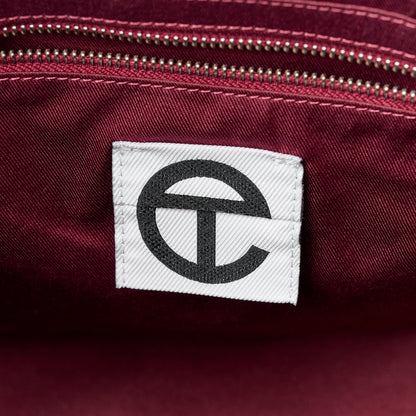 Telfar Vegan Leather Medium Shopping Bag Oxblood 6 of 10