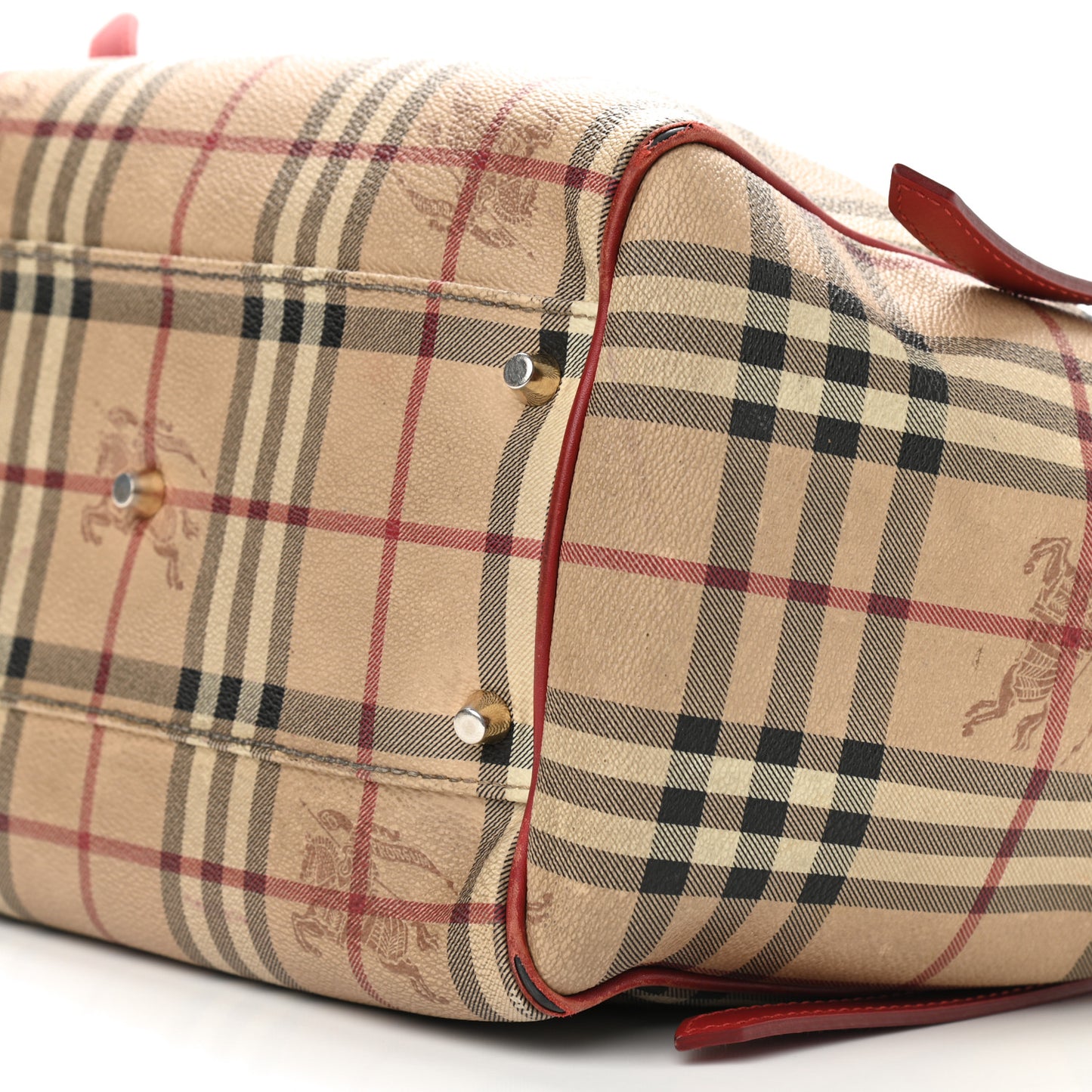 Haymarket Check Small Canterbury Tote Military Red