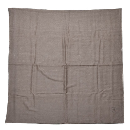 Hermes Cashmere Silk Plume Unie Stole Etoupe 3 of 5