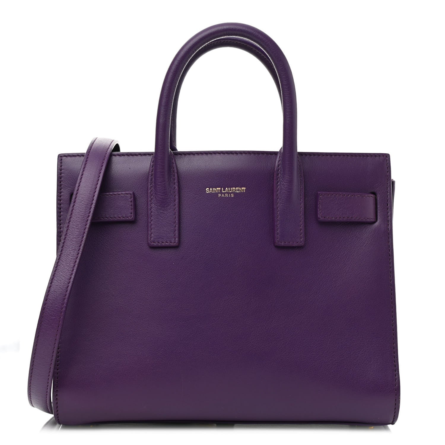 Saint Laurent Calfskin Nano Sac De Jour Purple 1 of 10