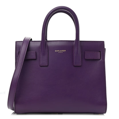 Saint Laurent Calfskin Nano Sac De Jour Purple 1 of 10