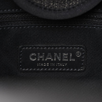 Chanel Canvas Large Deauville Tote Blue Orange 7 of 8