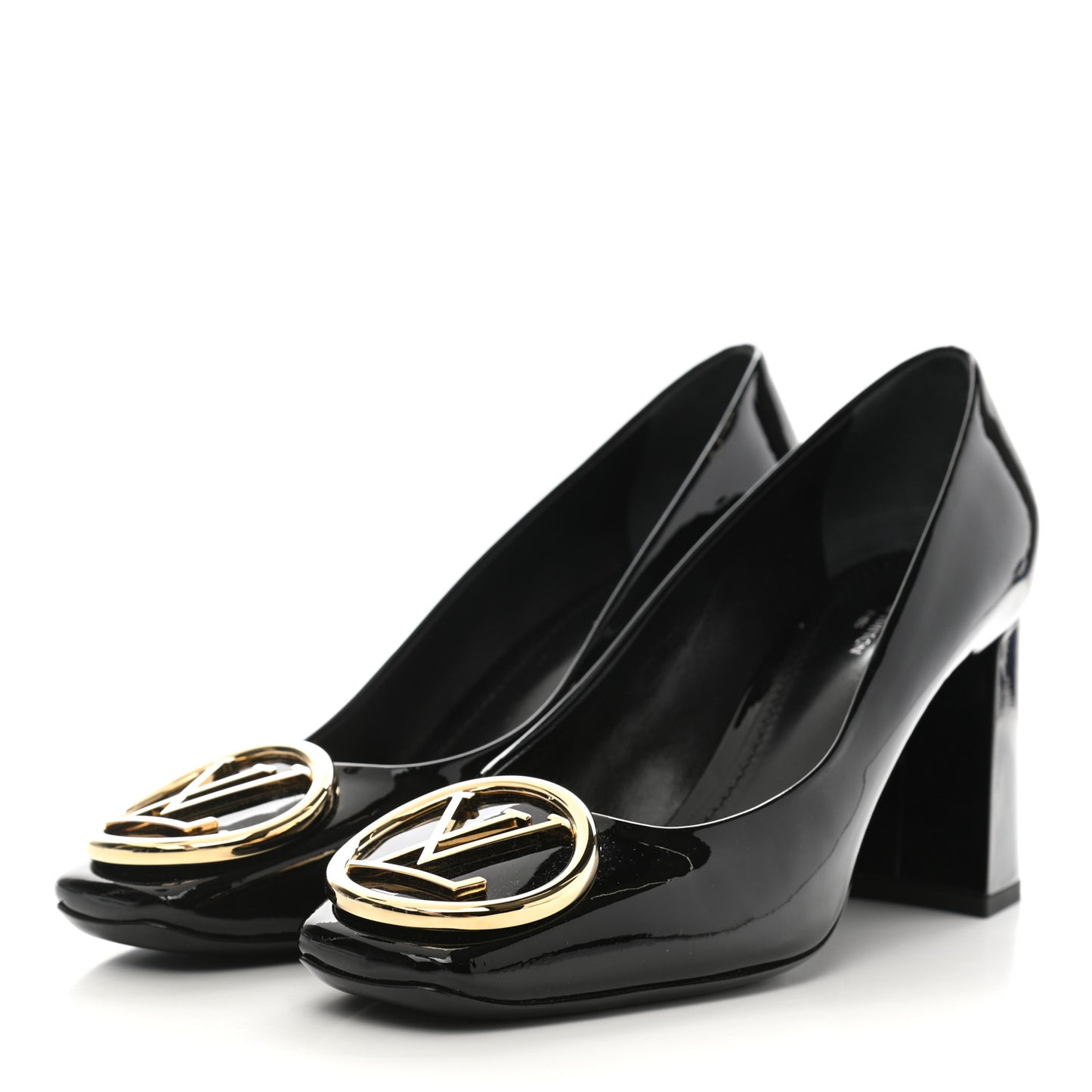 Patent Calfskin Madeleine Pumps 38.5 Black