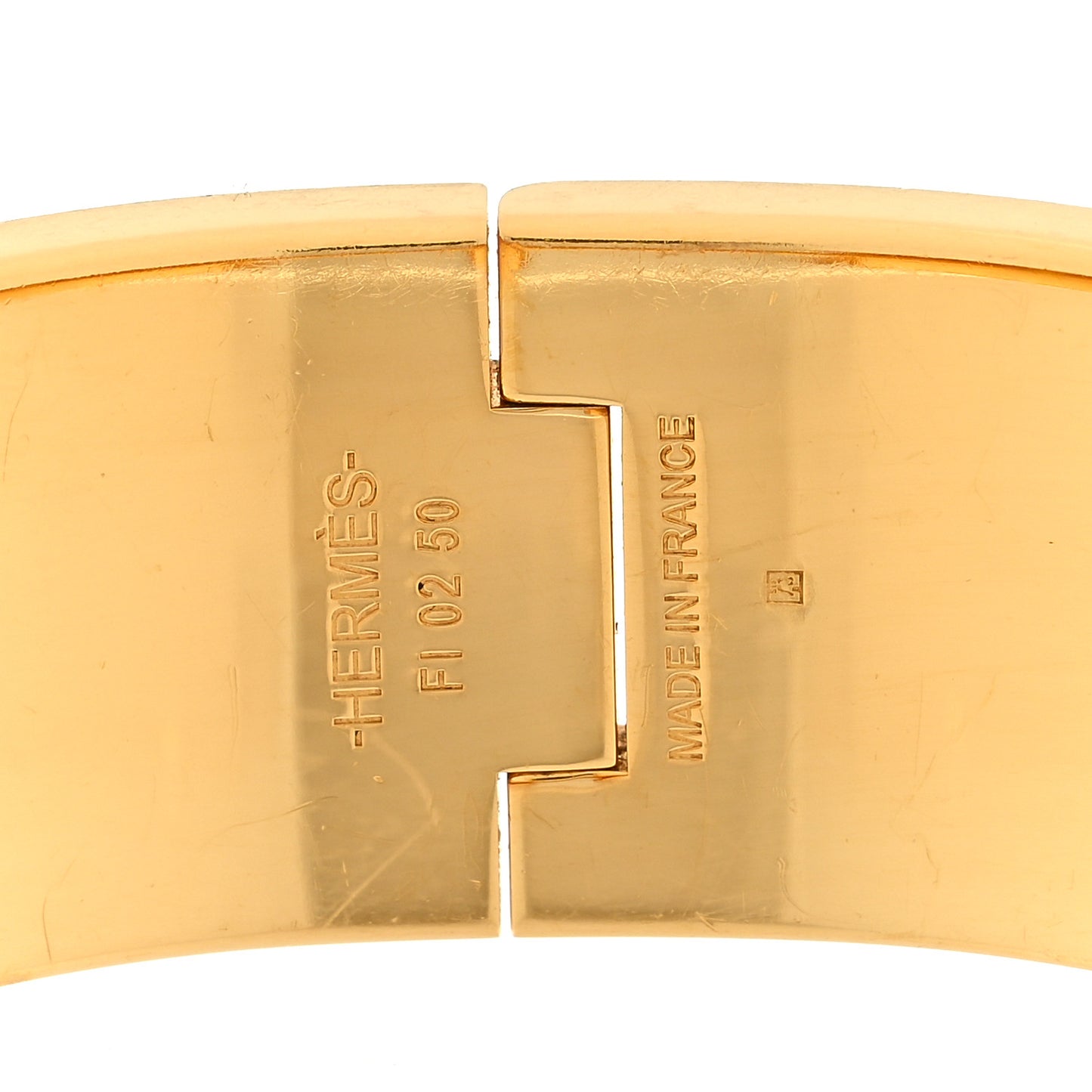 Enamel Printed Wide Zebres De Tanzania Clic Clac H Bracelet Beige Blue