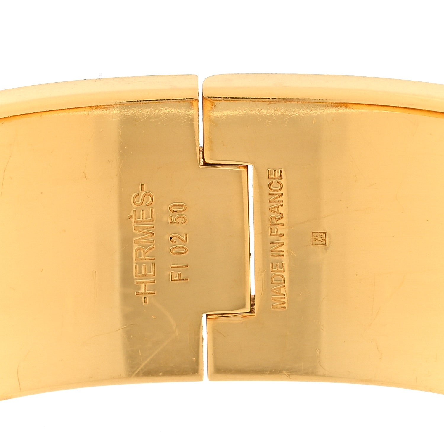 Hermes Enamel Printed Wide Zebres De Tanzania Clic Clac H Bracelet Beige Blue 3 of 3