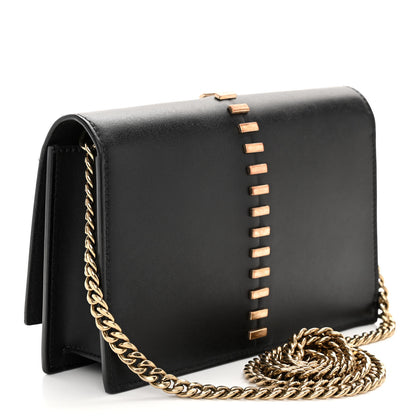Alexander McQueen Calfskin Embellished Skull Mini Crossbody Bag Black 3 of 10