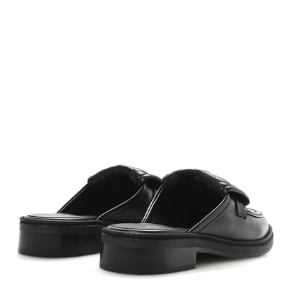 Chanel Lambskin Quilted CC Turnlock Mules 36.5 Black 5 of 9