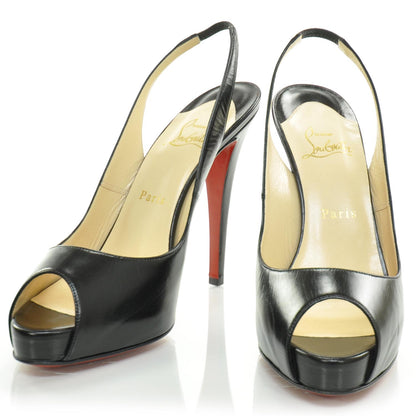 Christian Louboutin Kid No Prive 120 Pumps 39 Black 2 of 7