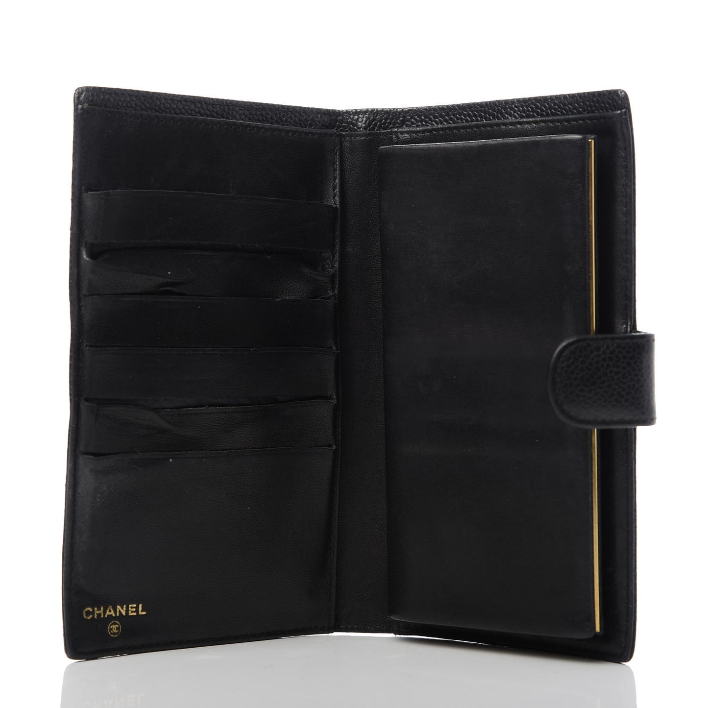 Caviar Timeless CC French Wallet Black