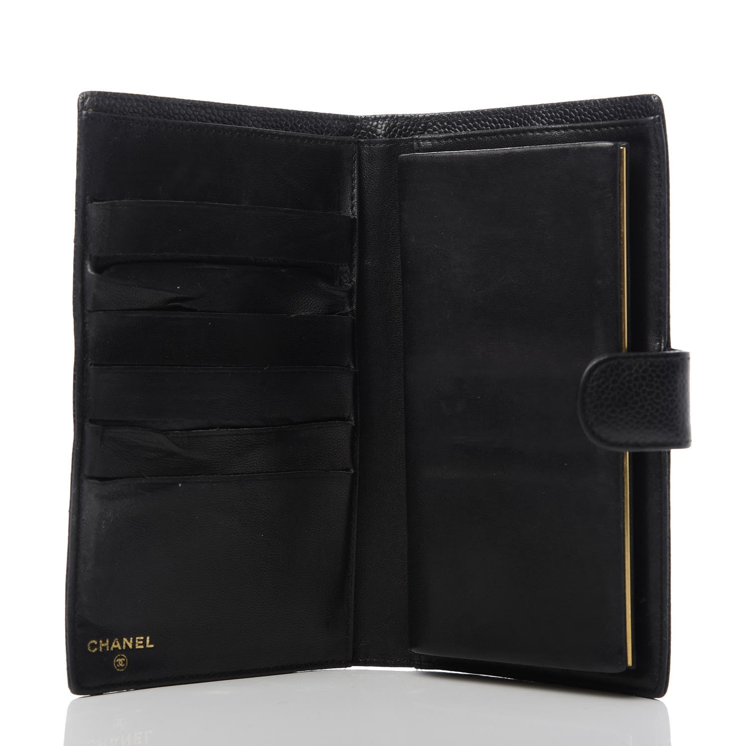 Chanel Caviar Timeless CC French Wallet Black 5 of 12