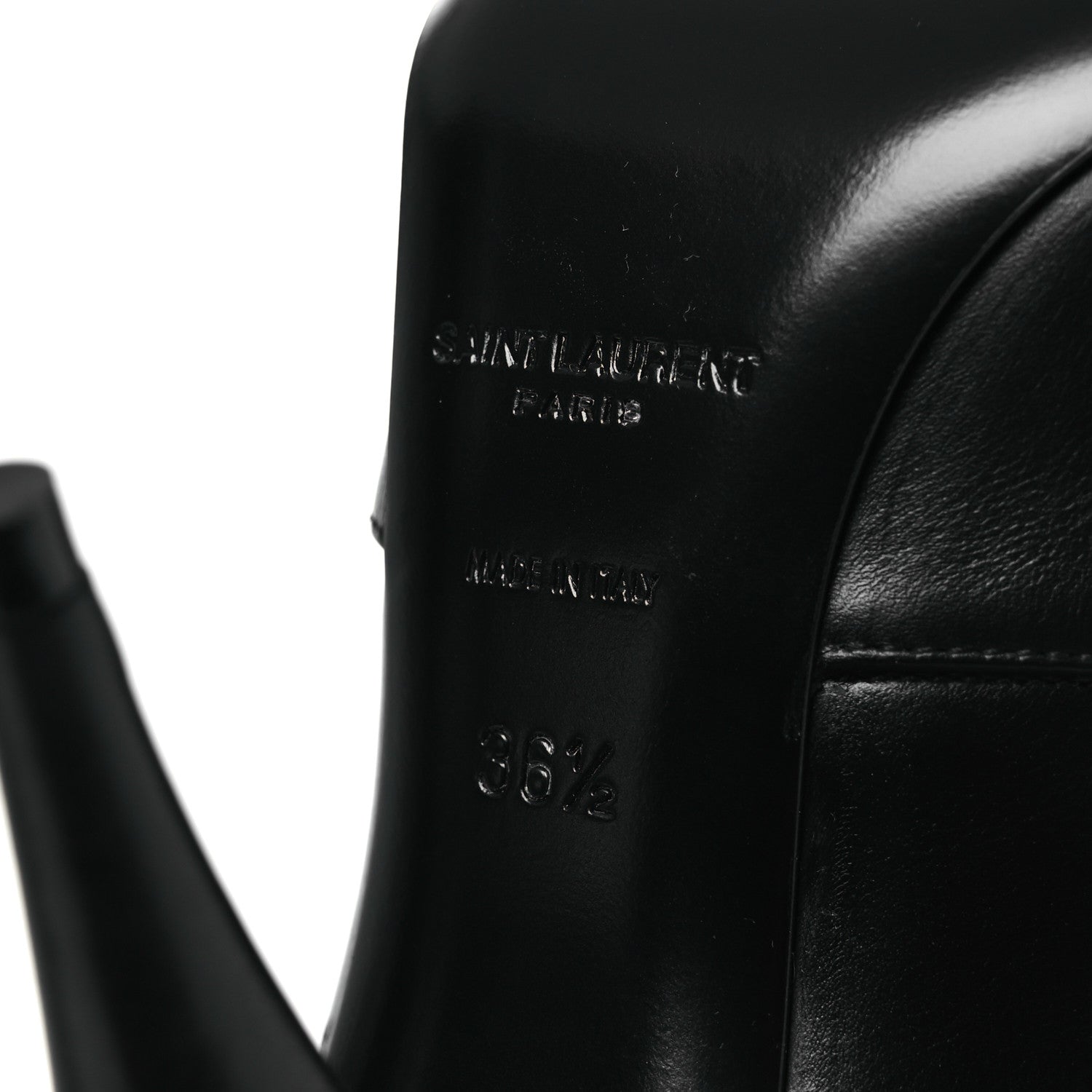 Saint Laurent Lambskin Koller 110 Tall Boots 36.5 Black 8 of 11