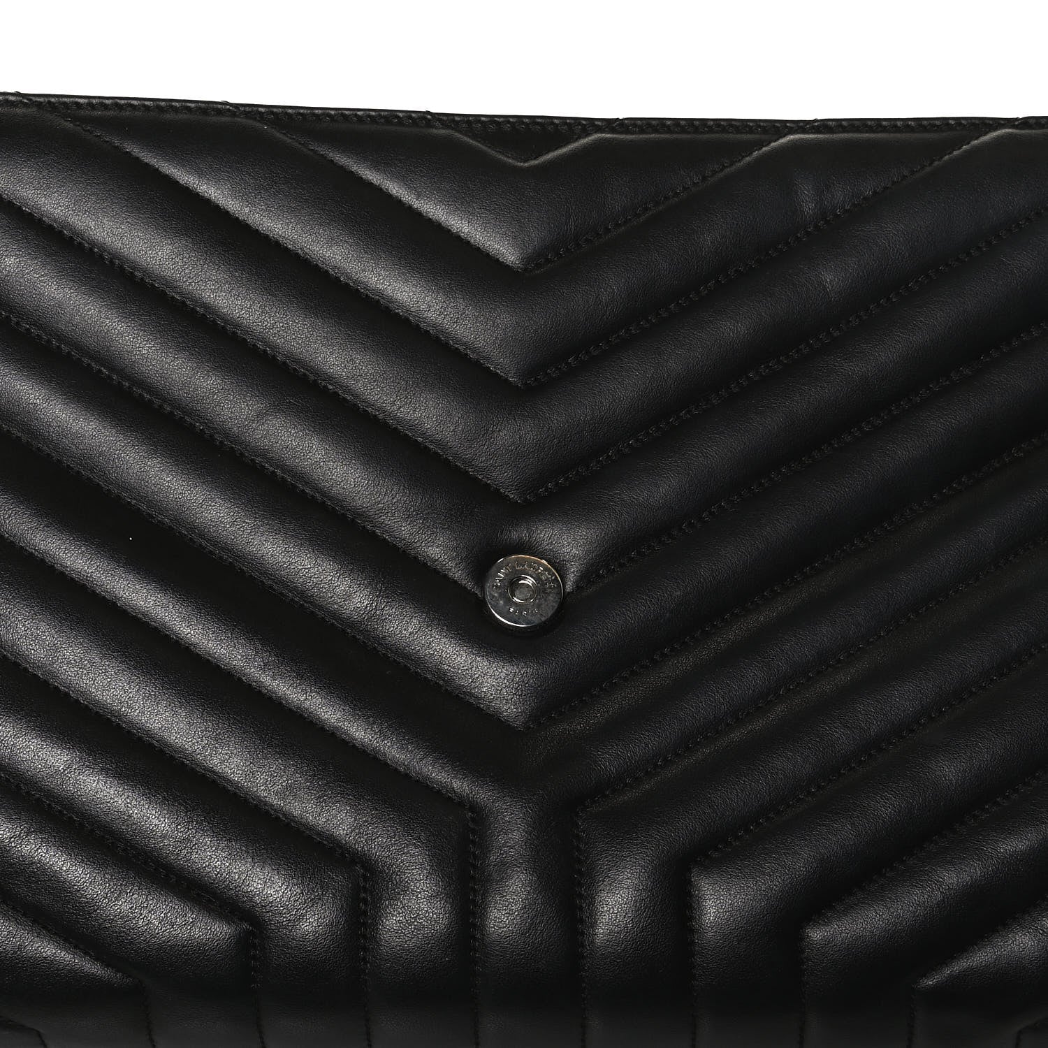 Saint Laurent Calfskin Y Quilted Monogram Large Loulou Chain Satchel Black 12 of 21