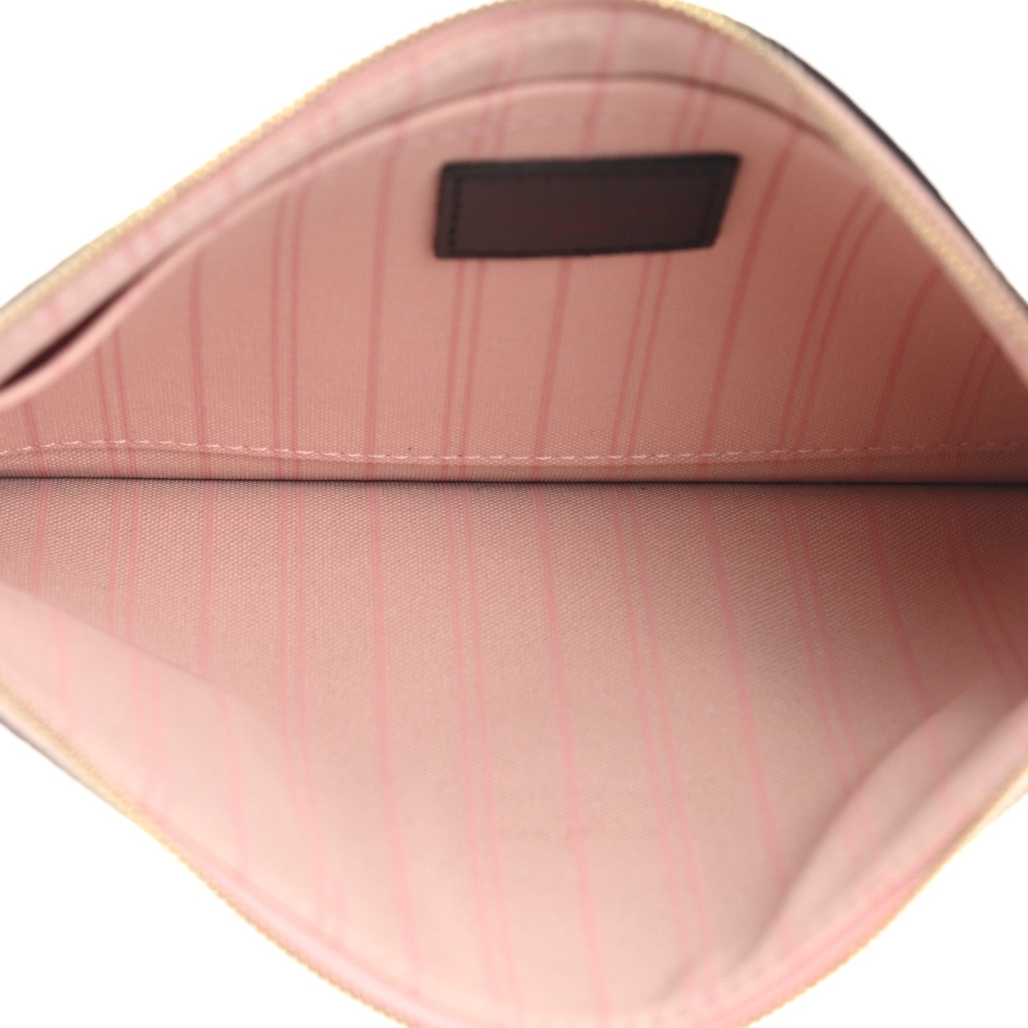 Louis Vuitton Damier Ebene Neverfull MM GM Pochette Rose Ballerine 4 of 7