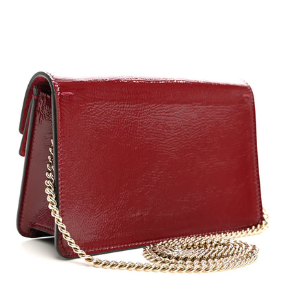 Gucci Crinkled Patent Mini Dionysus Shoulder Bag Rosso Ancora Red 3 of 10