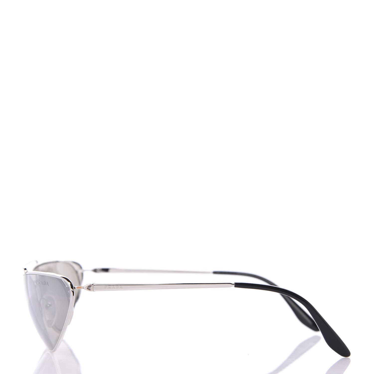 Prada Cat Eye Sunglasses SPR 62V Silver 3 of 7