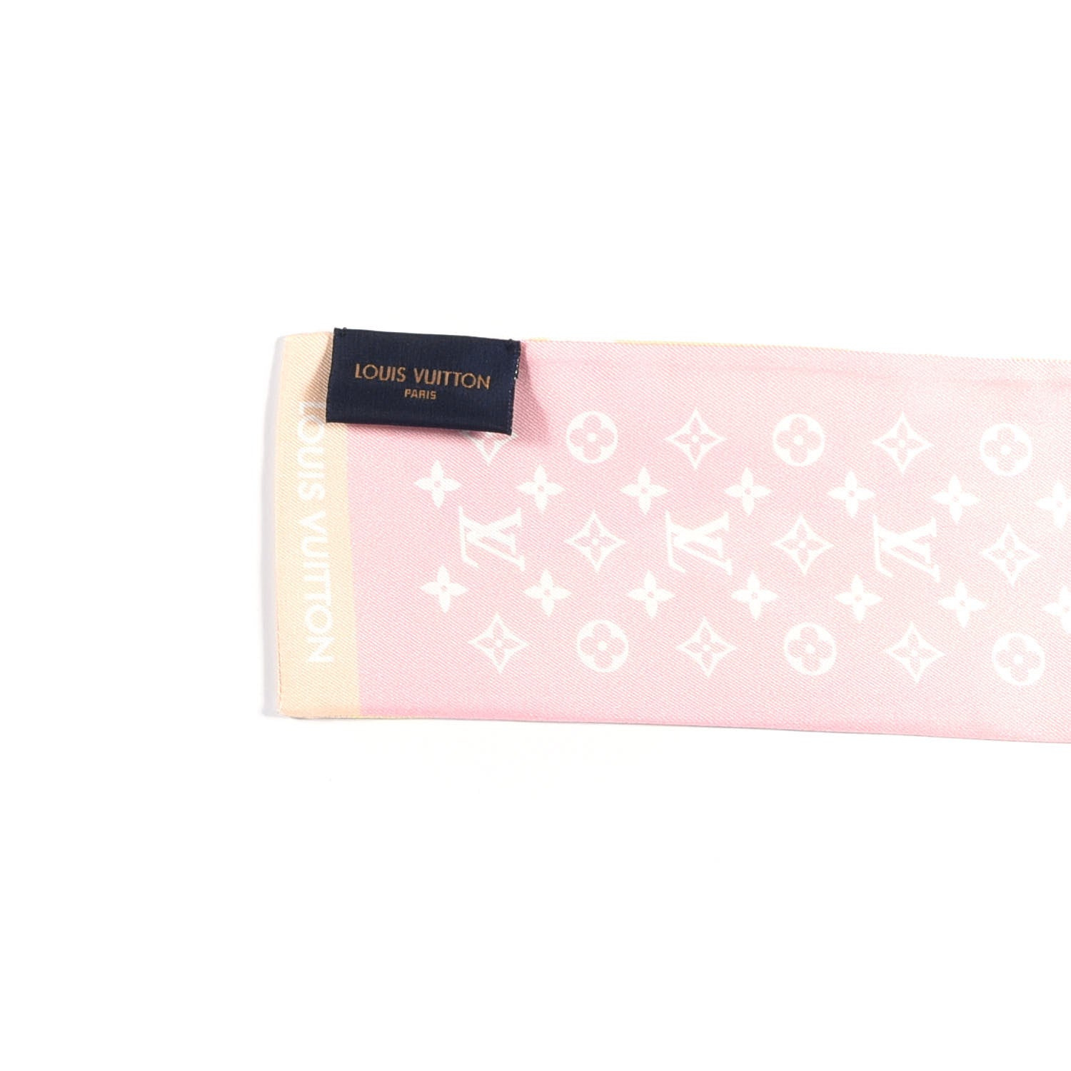 Louis Vuitton Silk Monogram Gradient By The Pool Bandeau Pink 3 of 3