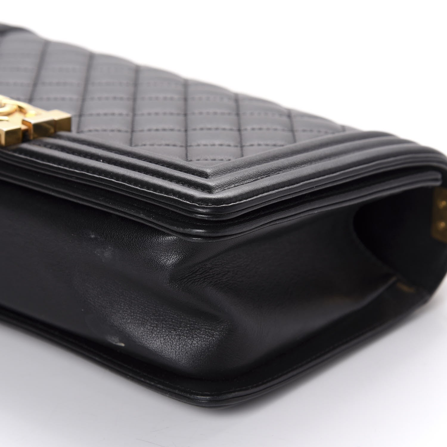 Chanel Calfskin Quilted Medium Boy Flap Black 7 of 14