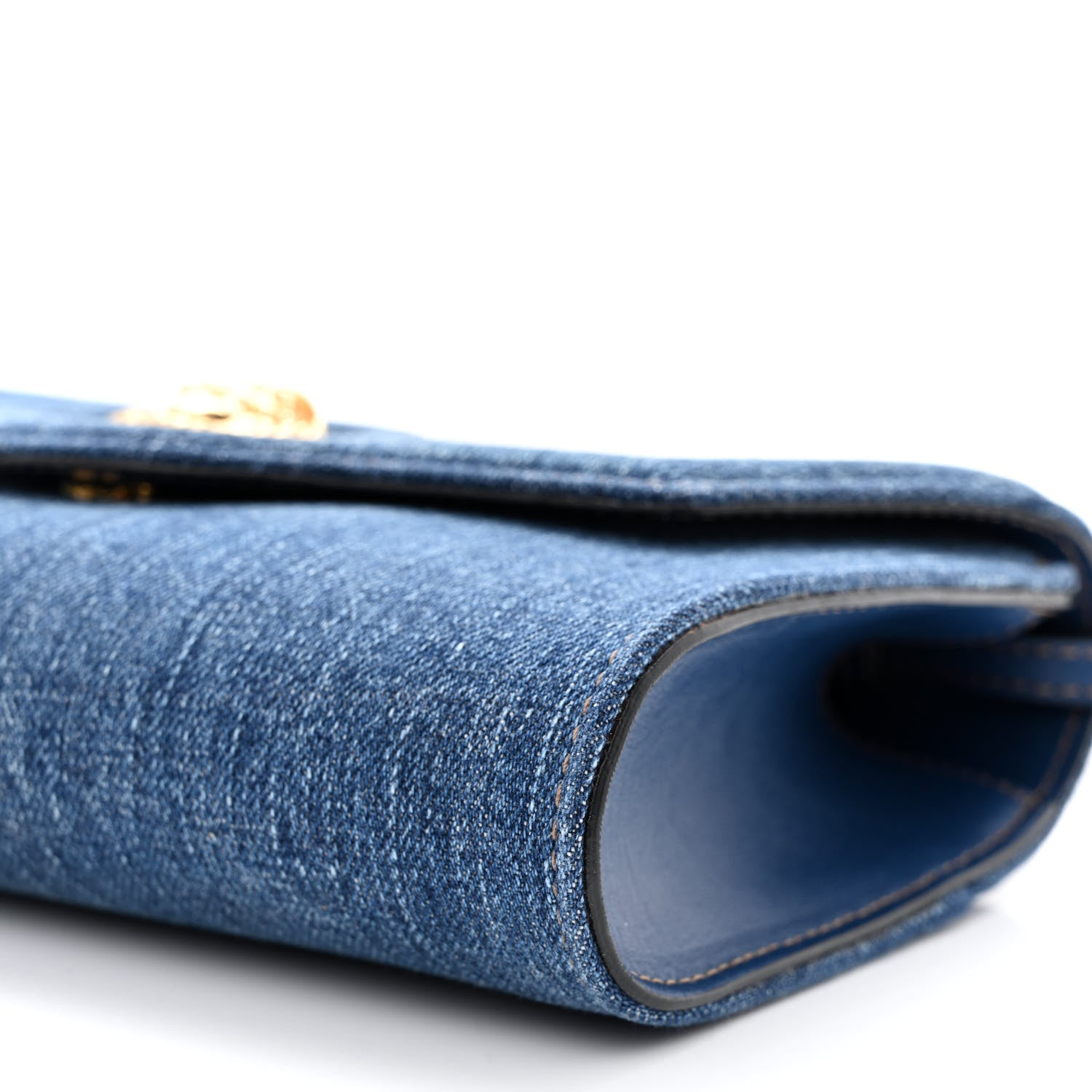 Versace Denim La Medusa Wallet On Strap Navy Blue 9 of 10