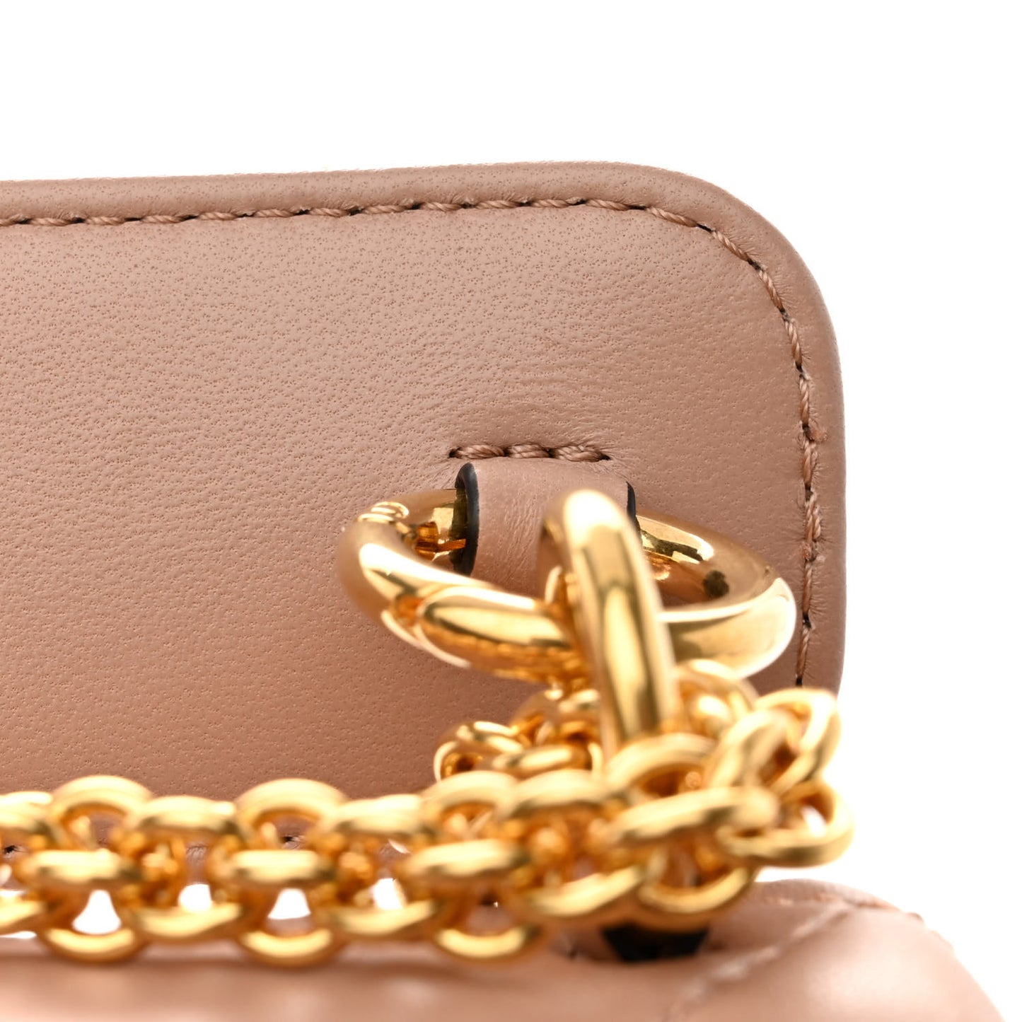Nappa Small Roman Stud Shoulder Bag Rose Cannelle