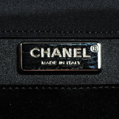 Chanel Satin Ribbon Bow Clutch Black 6 of 7