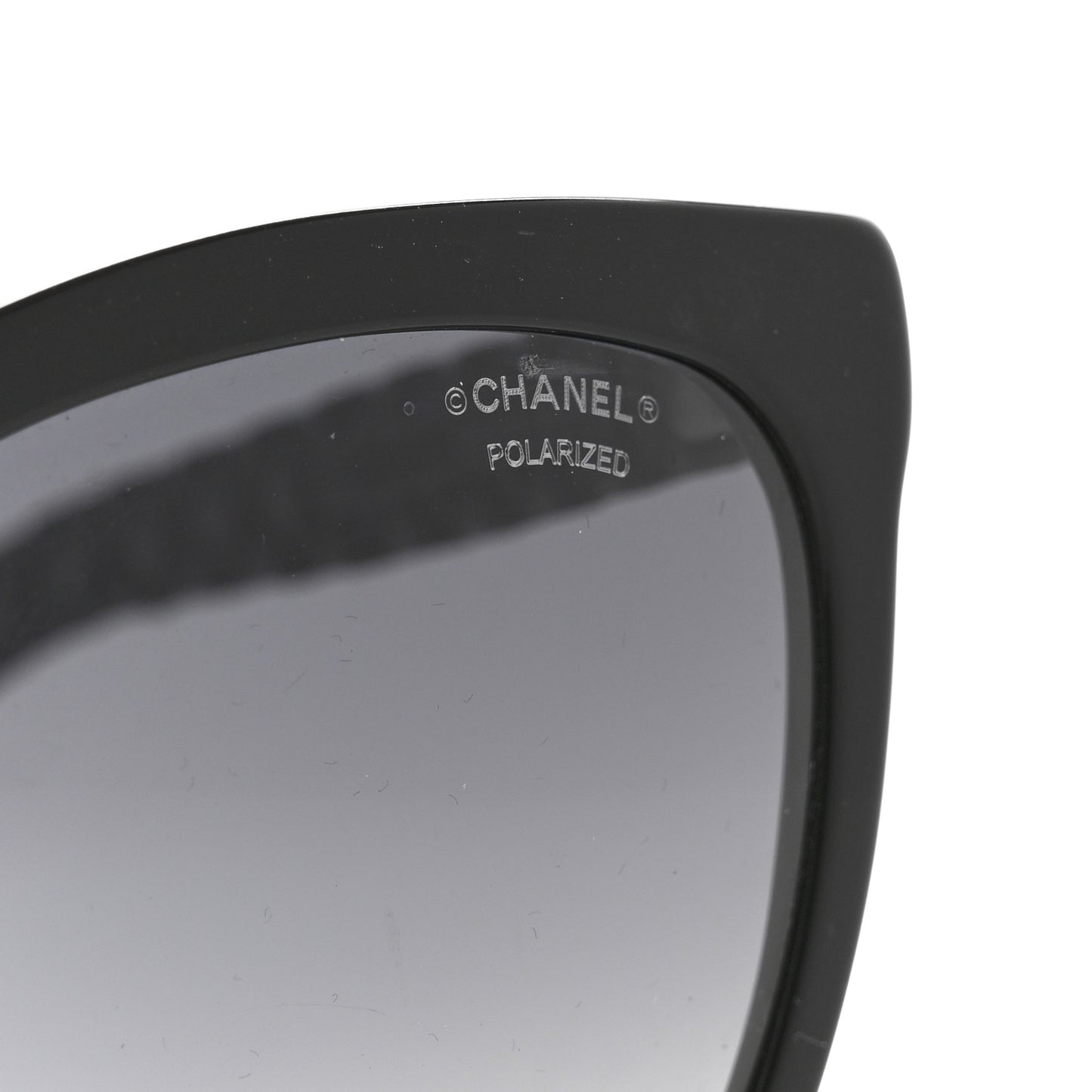 Acetate Quilted Polarized Butterfly CC Sunglasses 5288-Q Black