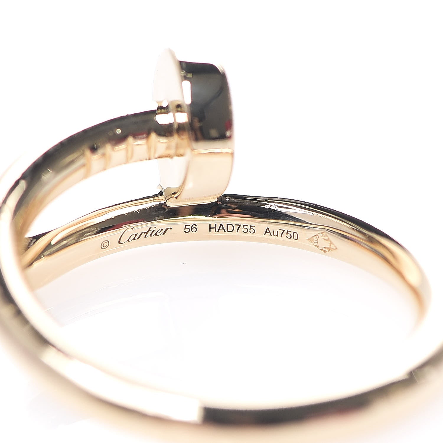 Cartier 18K Yellow Gold Juste Un Clou Ring 56 7.5 3 of 4