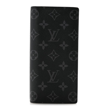 Louis Vuitton Monogram Eclipse Brazza Wallet 1 of 7