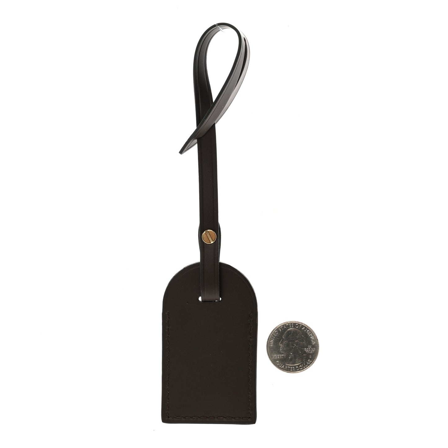 Calfskin Luggage Tag Ebene