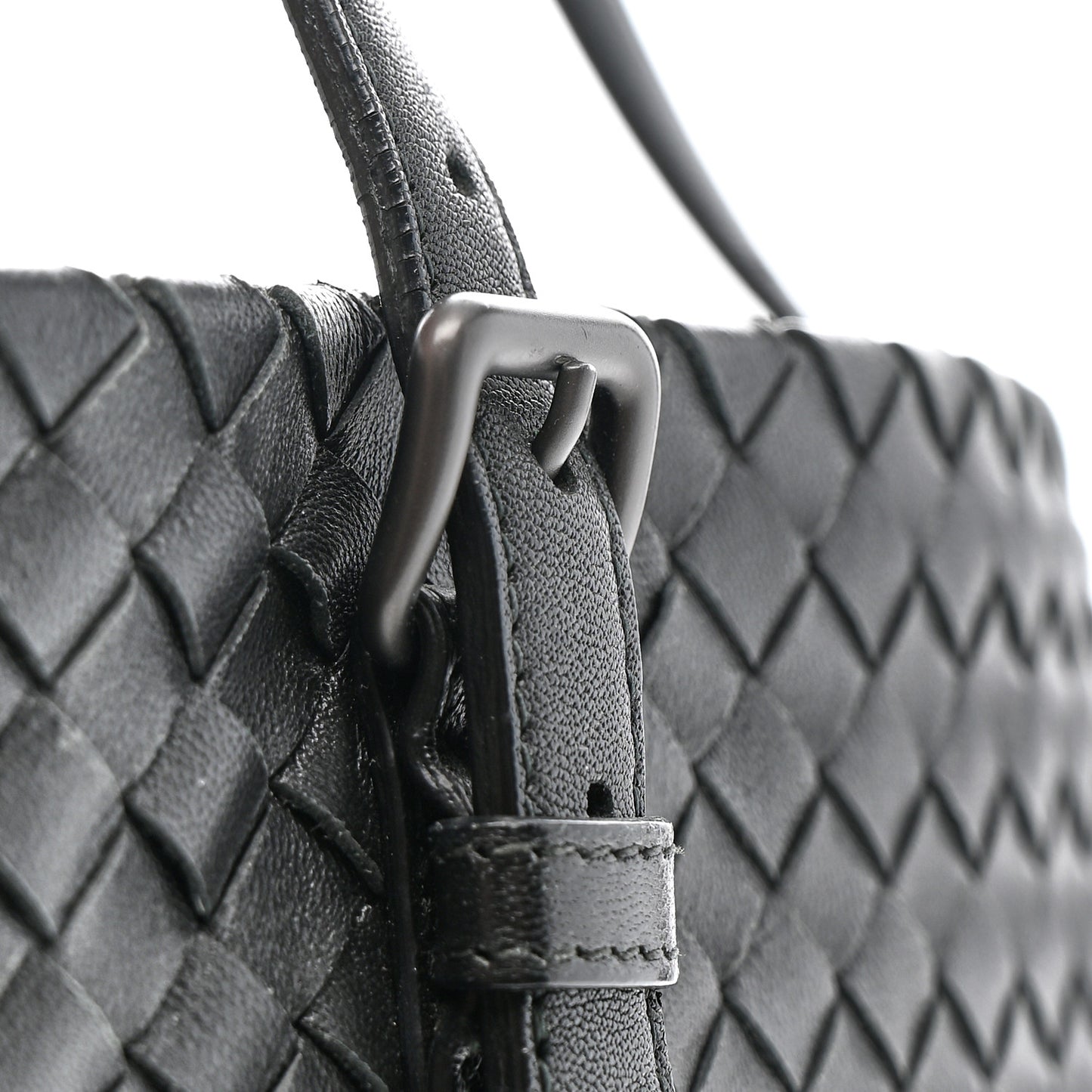 Nappa Intrecciato Medium Cesta Tote Black
