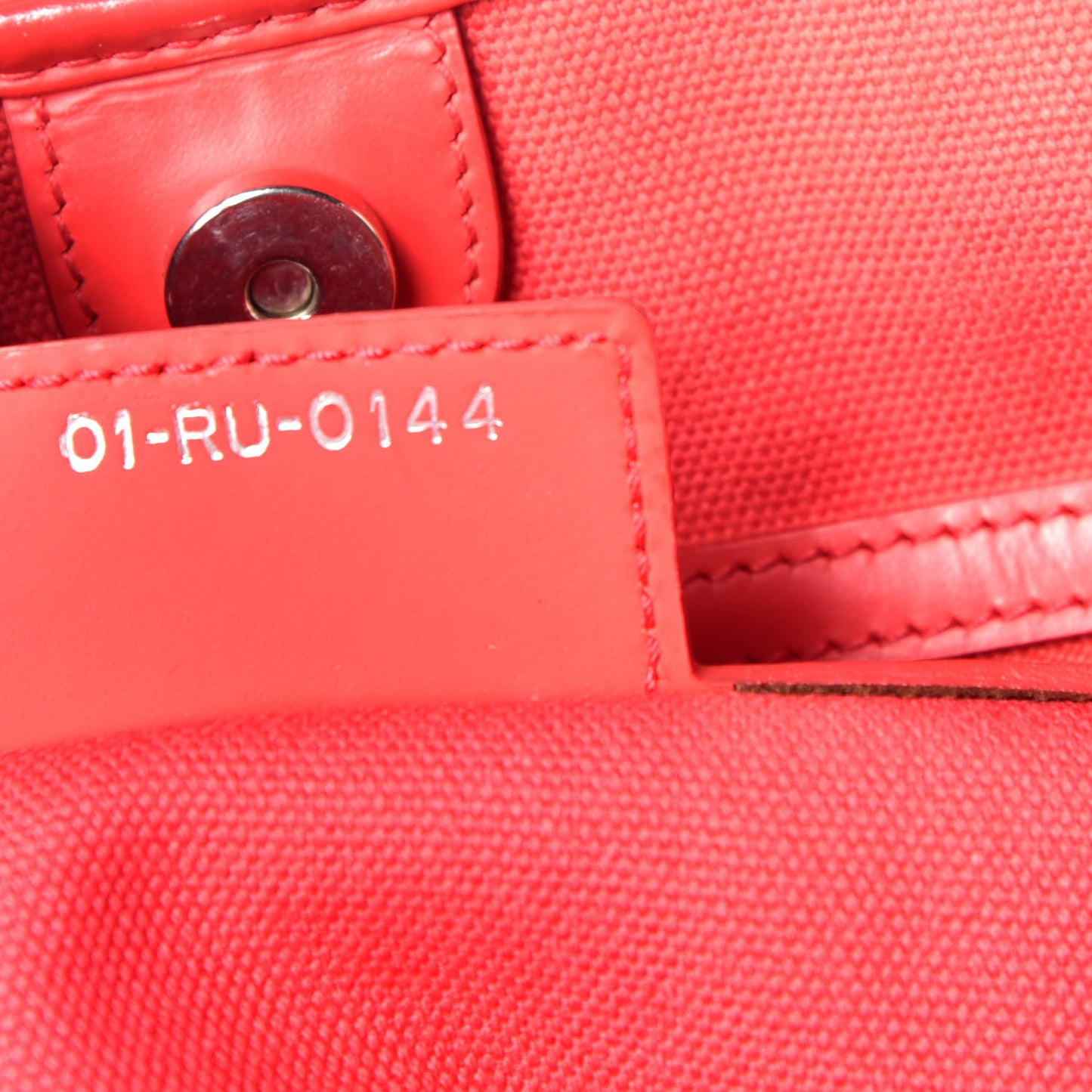 Coated Canvas Cannage Panarea Shopping Tote Red