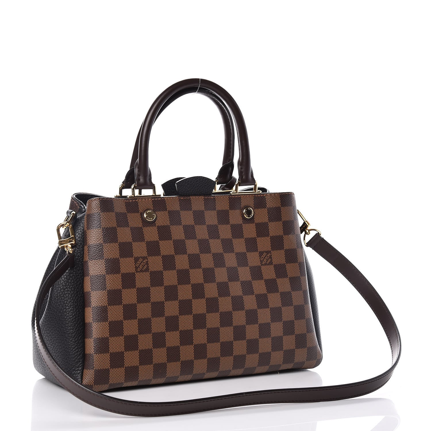 Louis Vuitton Damier Ebene Cuir Taurillon Brittany Black 3 of 11