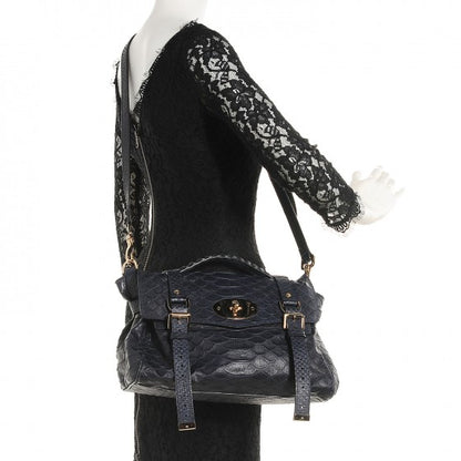 Mulberry Silky Snake Print Alexa Nightshade Blue 2 of 24