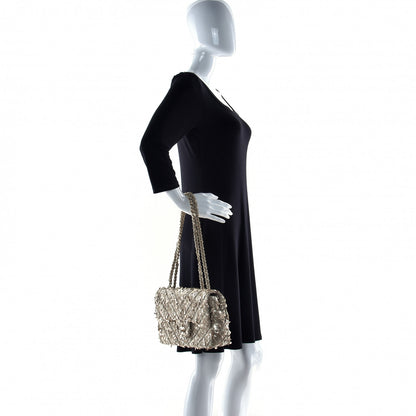 Chanel Sequins Chevron Medium Flap Gold 5 of 16