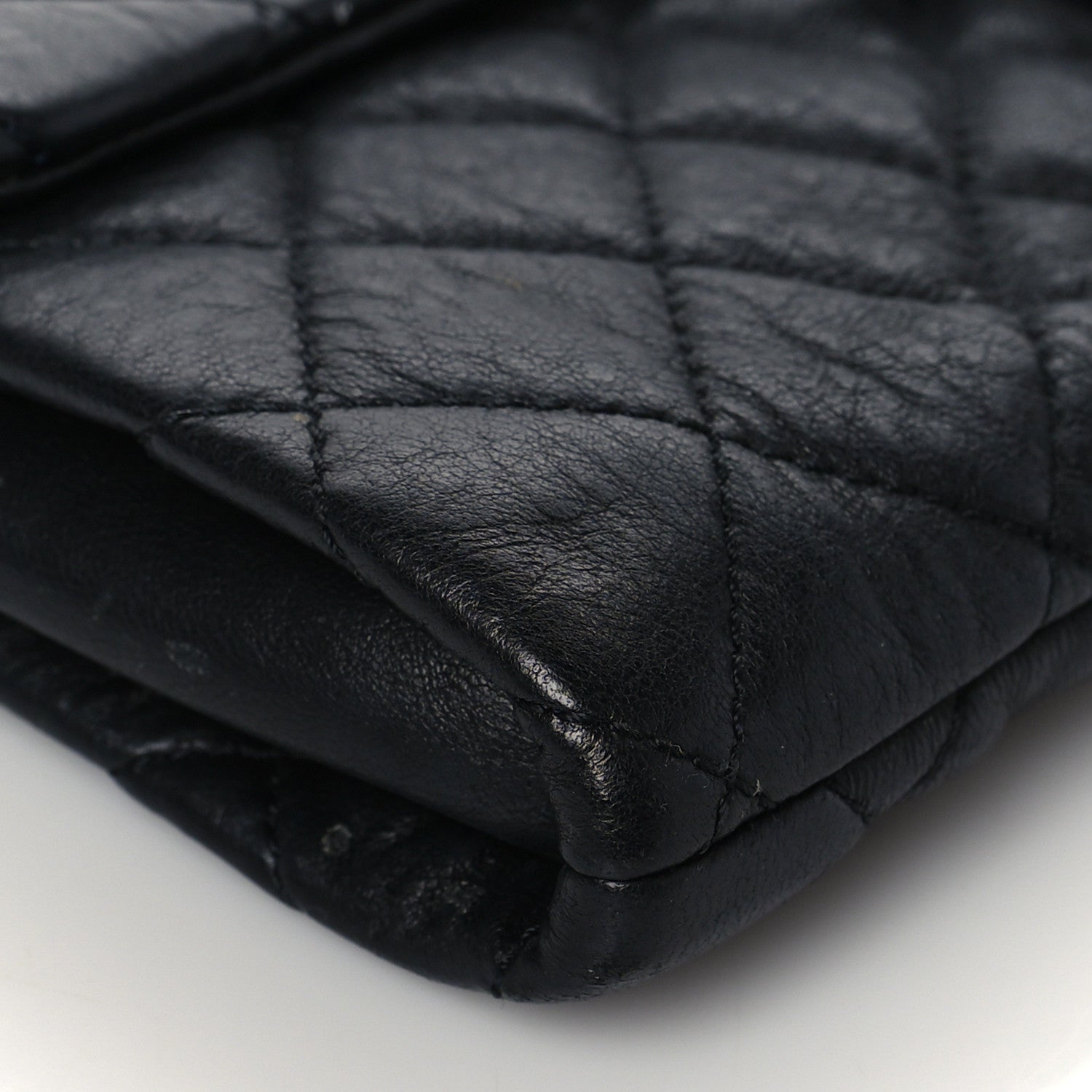 Chanel Sheepskin Mademoiselle Clutch Black 9 of 10