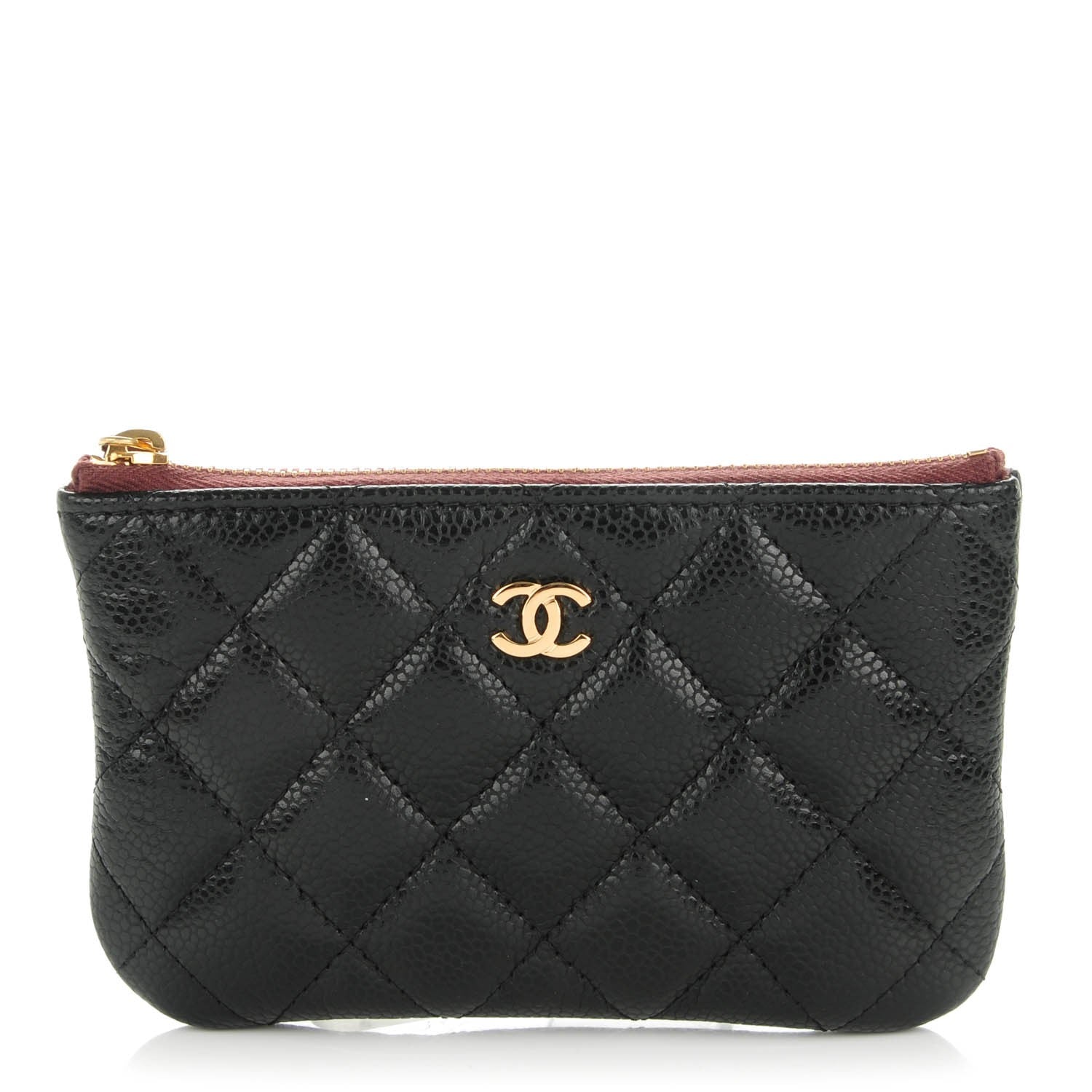 Chanel Caviar Quilted Coin Purse Case Black 1 of 7